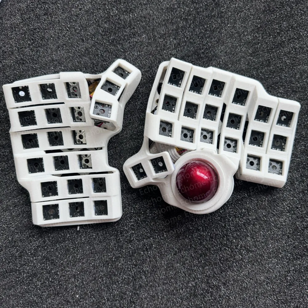 Charybdis Mini Split Keyboard Kit 3x6 with Trackball Custom Wireless Dual Mode TBK Mini Split Mechanical Keyboard Accessories