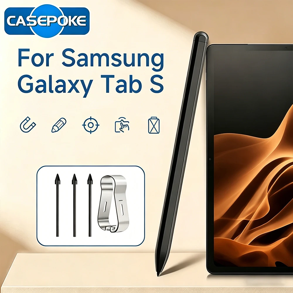 

Стилус для Samsung Galaxy Tab S9 S8 S7 S6 Lite с функцией предотвращения случайных касаний ладонью, совместимый с Galaxy Tab S9+ S8 Ultra S7 FE, S Pen с наконечниками