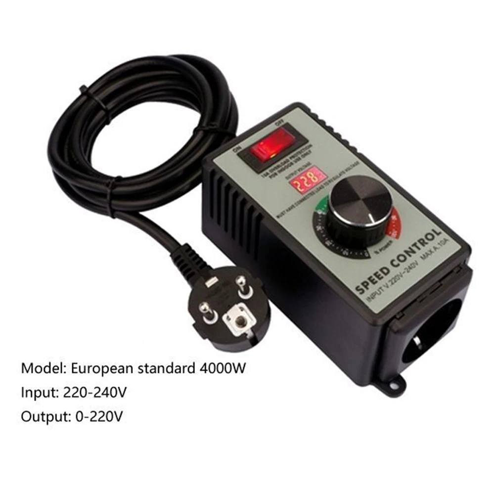

Governor Switch Speed Controller Angle Grinder Adjustable Electronic Plug And Play Rear Hook 120x65x55mm 15A 4000W