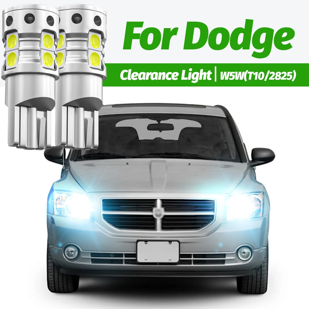 

2 светодиодных габаритных лампы для парковки W5W T10 194 Canbus для Dodge Caliber 2006-2012, зарядное устройство Caravan Journey 2008-2012 Nitro