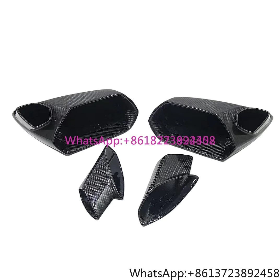

Dry Carbon Fiber Car Rearview Mirror Bright Black Rearview Mirror Cover for Lamborghini Aventador LP700 Side Mirror