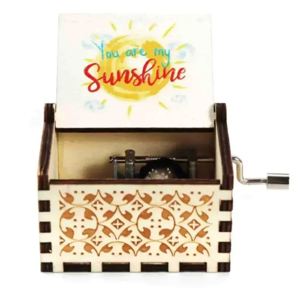 18  Music Boxes Pink White Blue Black Wood You Are My Sunshine Godfather Music Box Music Theme Birthday Gift