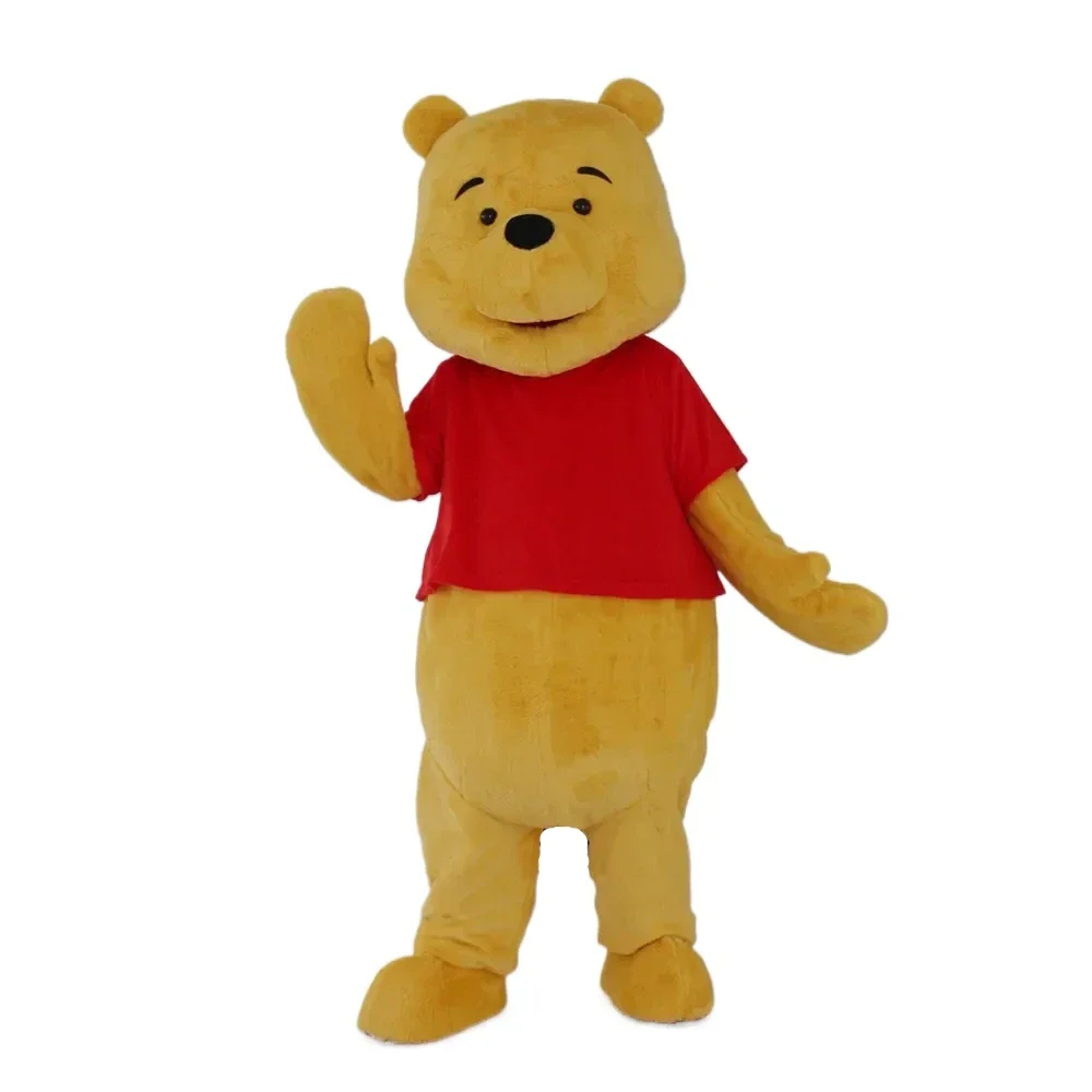 Cosplay Disney Cartoon character Winnie the pooh bear Mascot Costume Advertising Costume Fancy Dress Party Animal carnival props