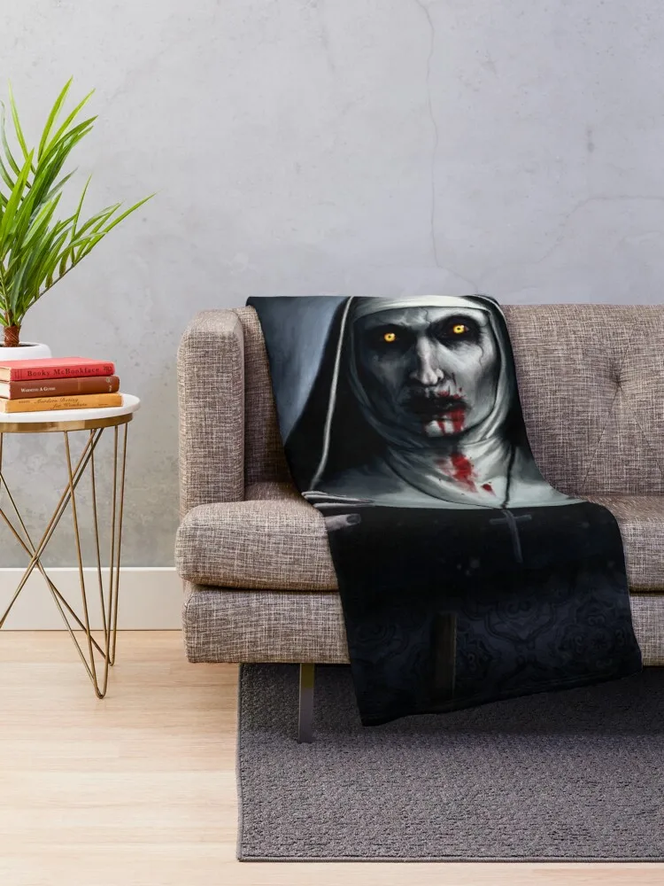 Valak PaintingThrow Blanket baby blanket microfiber blanket flannel blanket couple sheep wool blanket