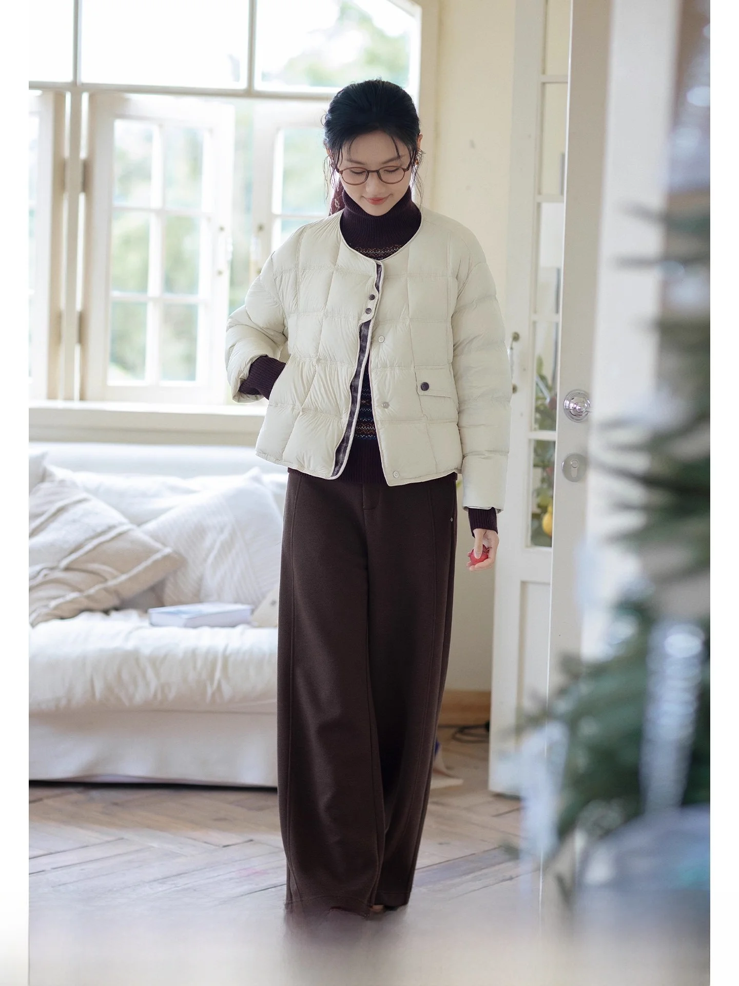 

Red Tead Women's ort Lightweight Du down Jaet Muted White 90% Filling Warm Faionable Winter Outerwear Top