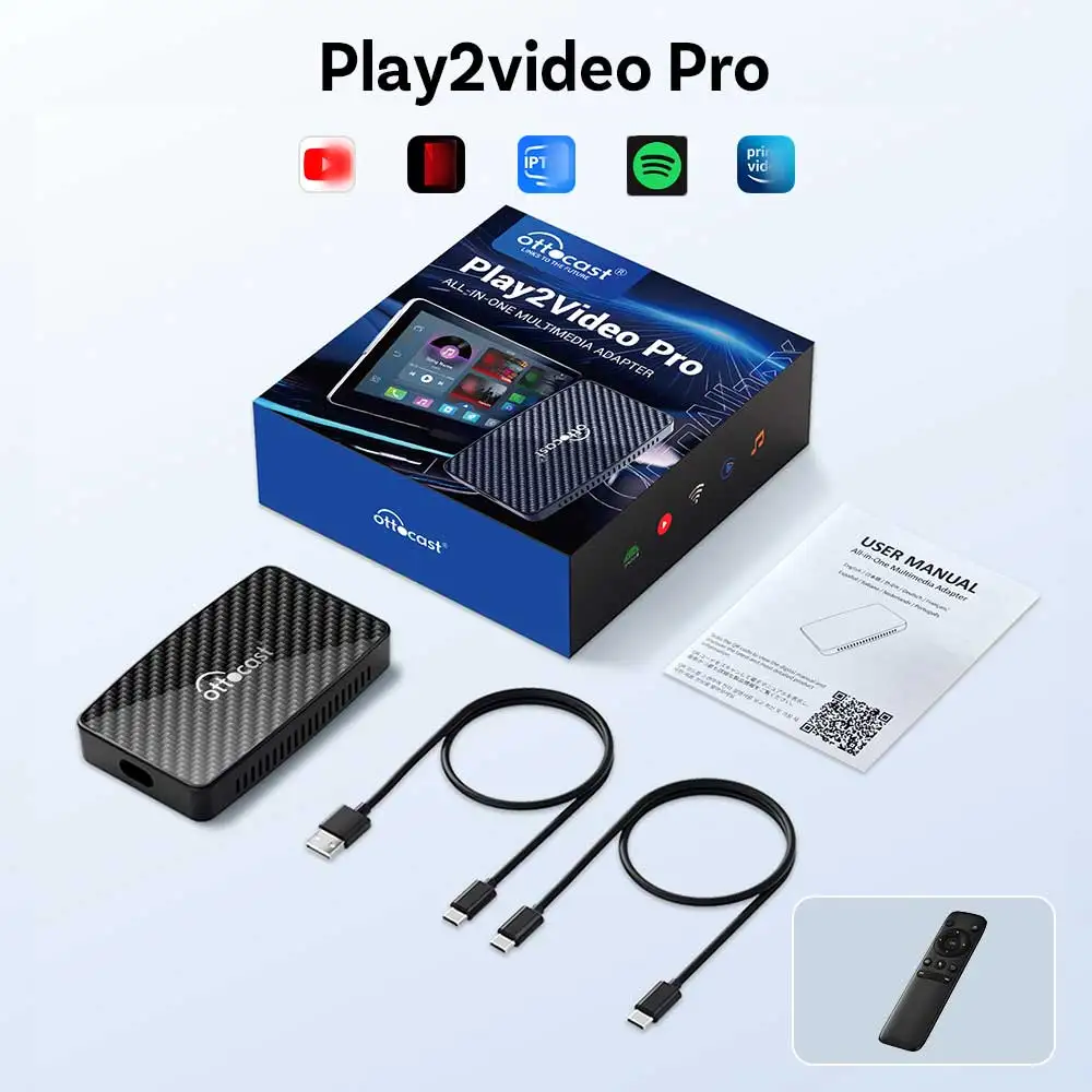 Ottocast Play2Video Ultra Or Pro Wireless Android Auto CarPlay