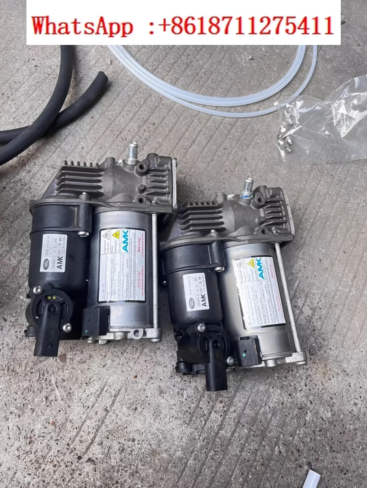 AMK495 air pump with filter plug, triangular bracket spring, dual cylinder air pump