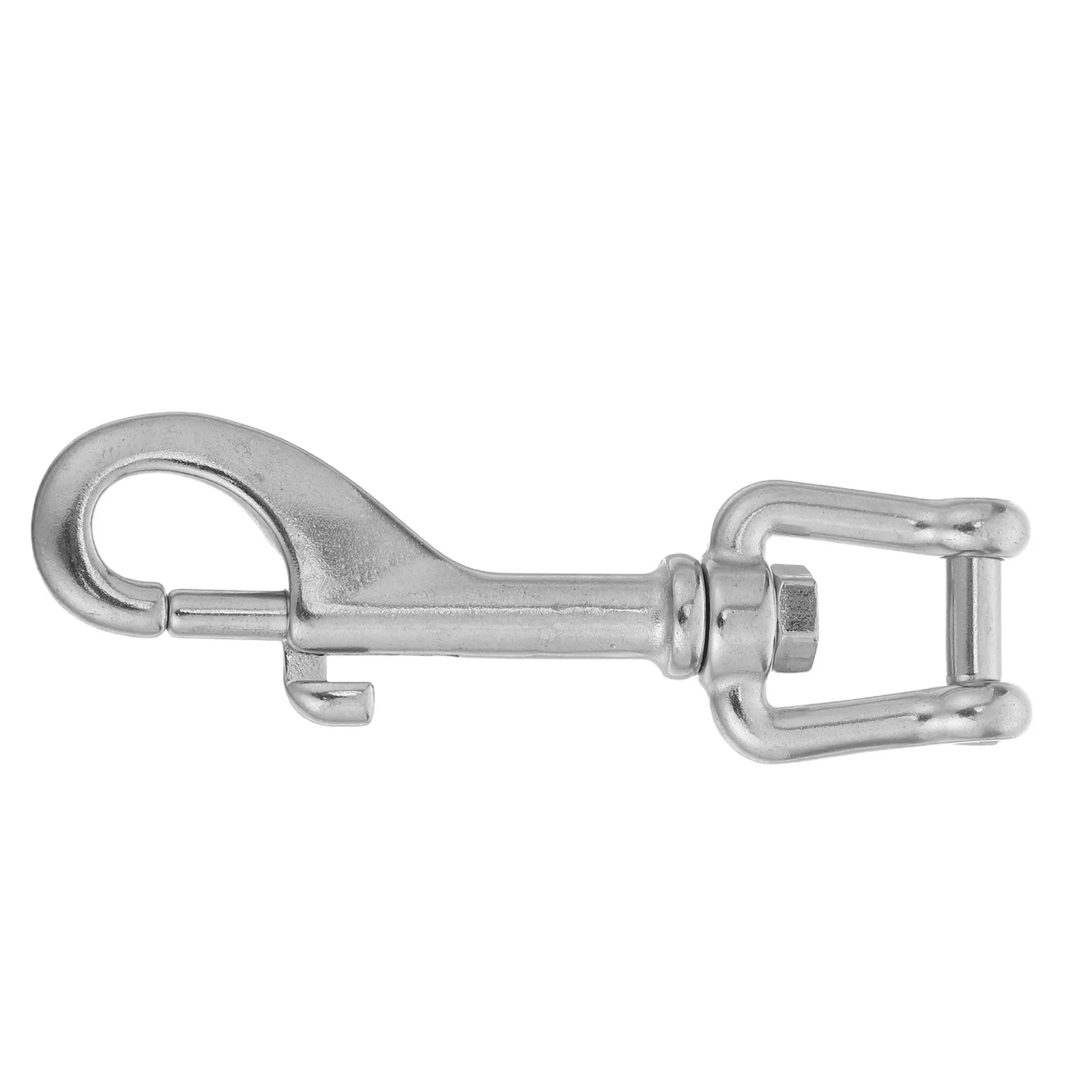 4 Inch Marine Grade Stainless Steel Bolt Snap Diving Hook Heavy Duty Single End Swivel Clip Quick Release Spring Snap for Scuba