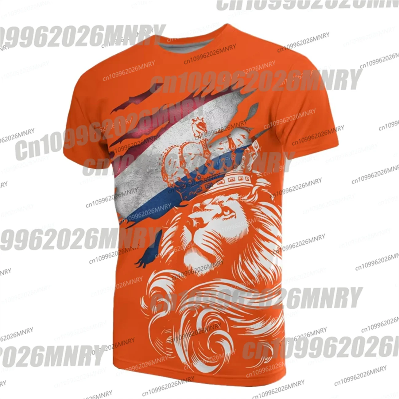 Dutch Team Shirt Man Football Jersey Netherlands Flag T Shirt Men 3D Printing Dutch T-Shirt Jersey Soccer Jersey Clothing