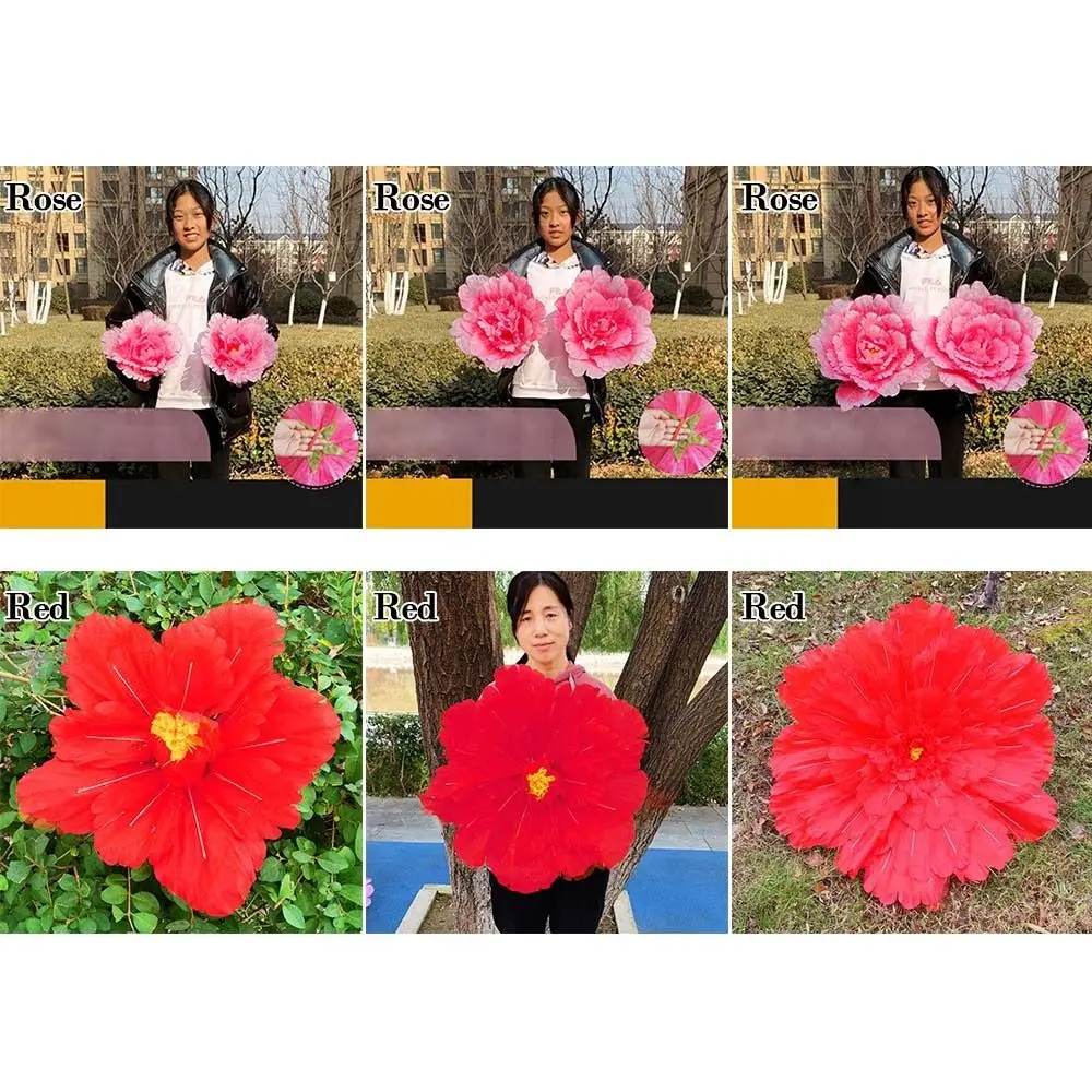 Children\'s Props Hand - flower Dance Props Dancing Props 30/40/50cm Peony Artificial Flowers The Simulation Flower