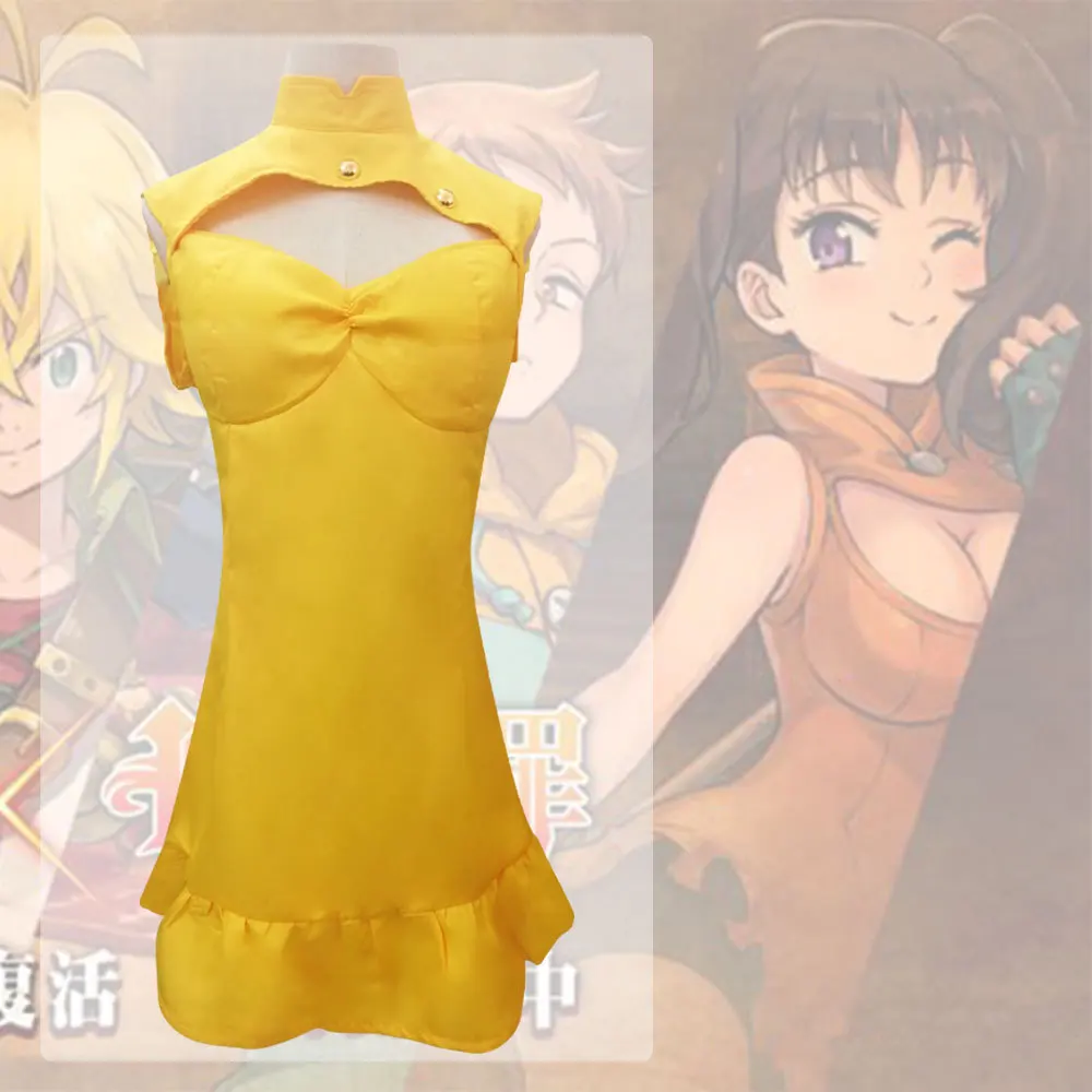 The Seven Deadly Sins Seven Cardinal Sins Diane Cosplay Costume Anime Women's Clothing Complete Set Of Clothing