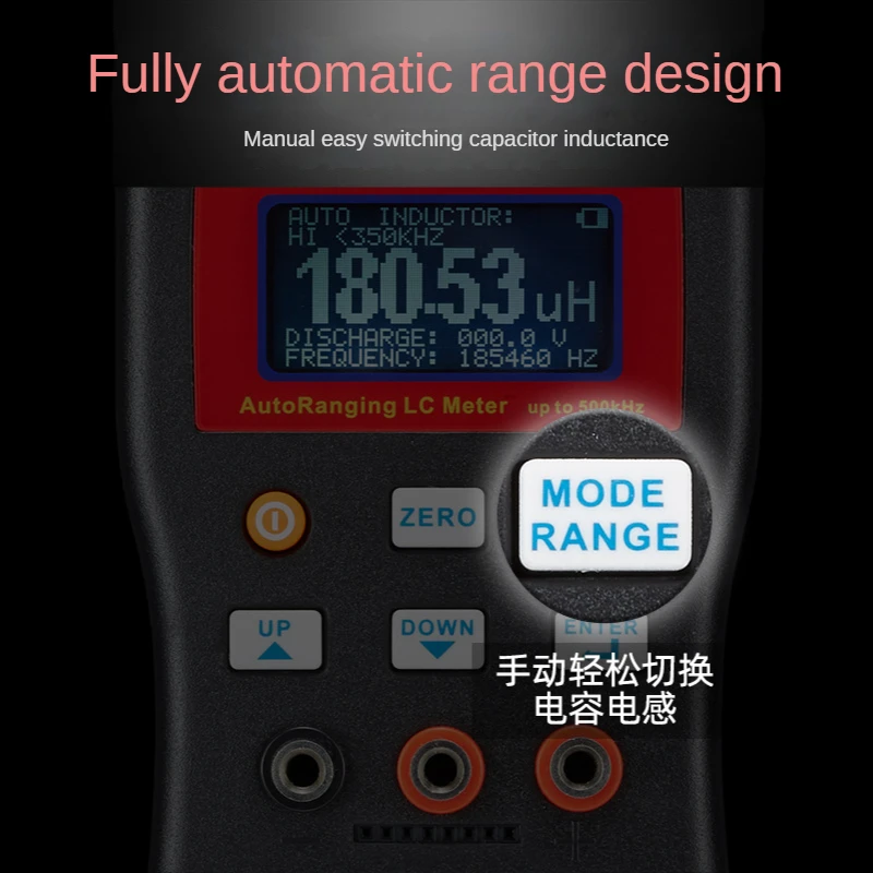 MLC500 High precision automatic range capacitance and inductance meter anti burn digital capacitance tester