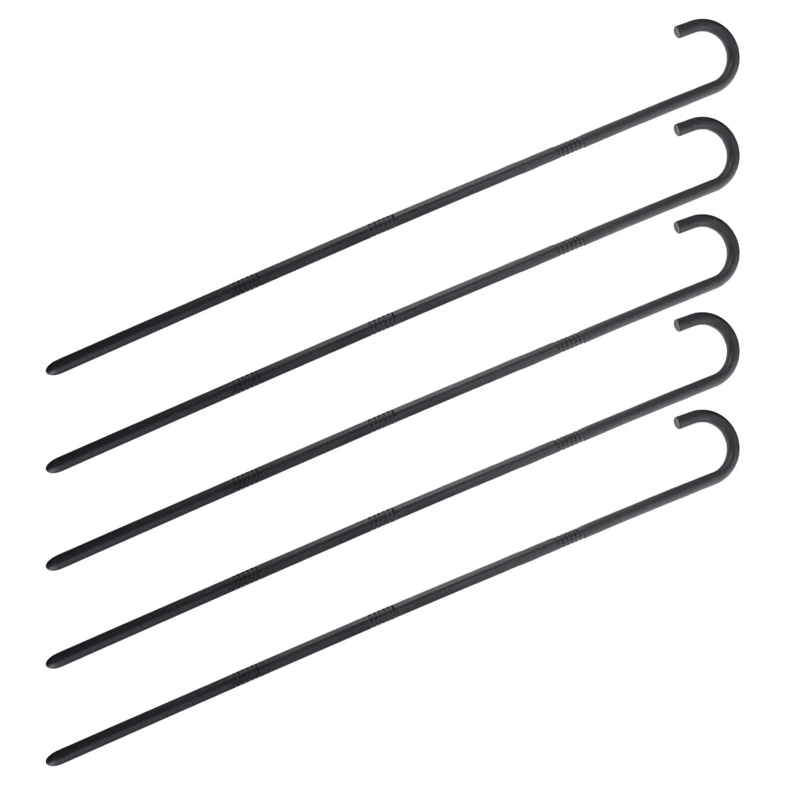 

5pcs Plastic Theatrical Cane 1920S Style Walking Stick For Halloween Dance Props Jazz Cosplay Performance