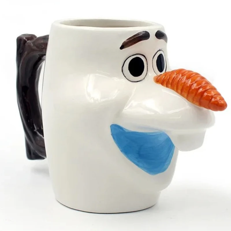 

Фигурка Олафа «Холодное сердце», чашка для воды, керамическая 3D кружка Олафа, кофейная чашка, забавное украшение для рабочего стола, креативный подарок на день рождения