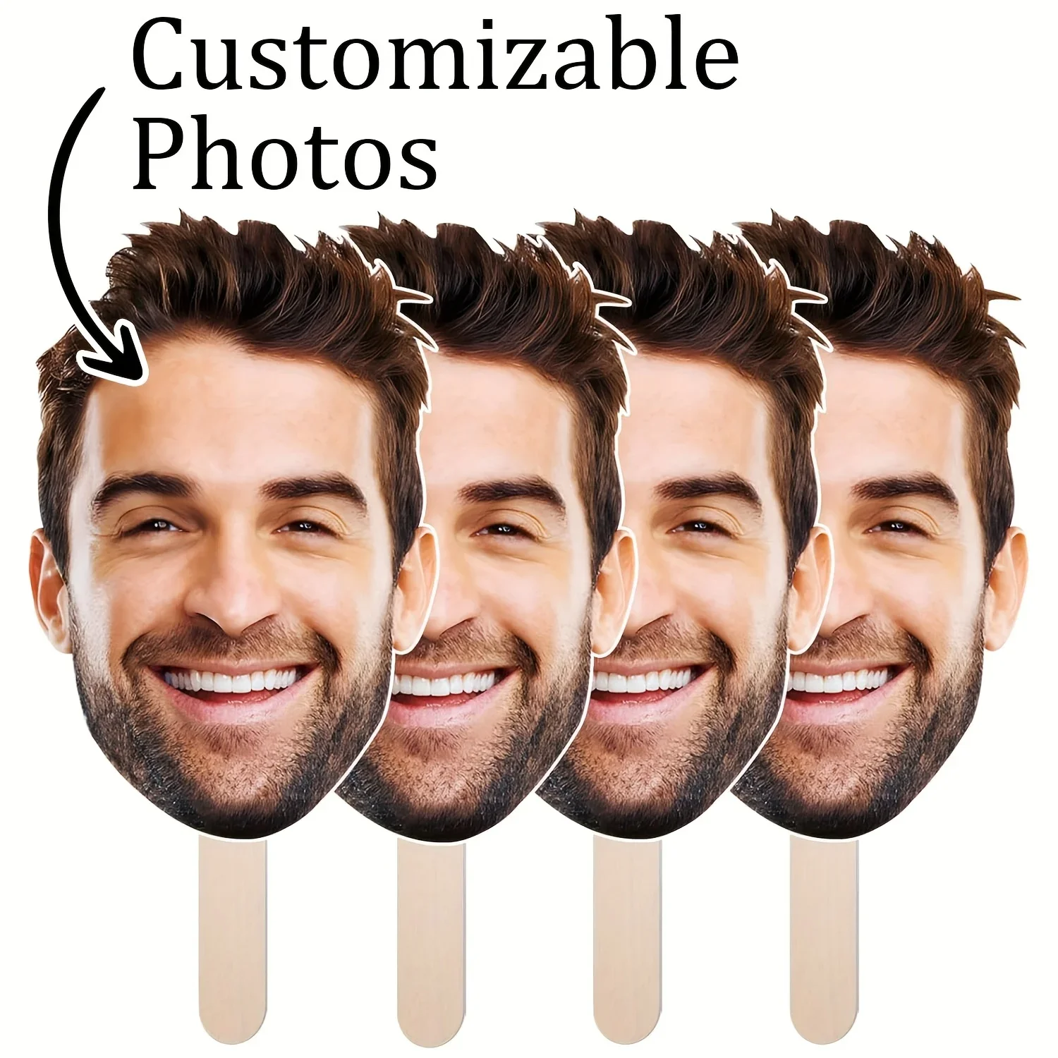 Vikama Teste Grandi Personalizzate Decorazione Per Feste Oggetti Di Scena Personalizzati Per Concerti, Matrimoni, Compleanni Foto Di Teste Grandi Portatili-image