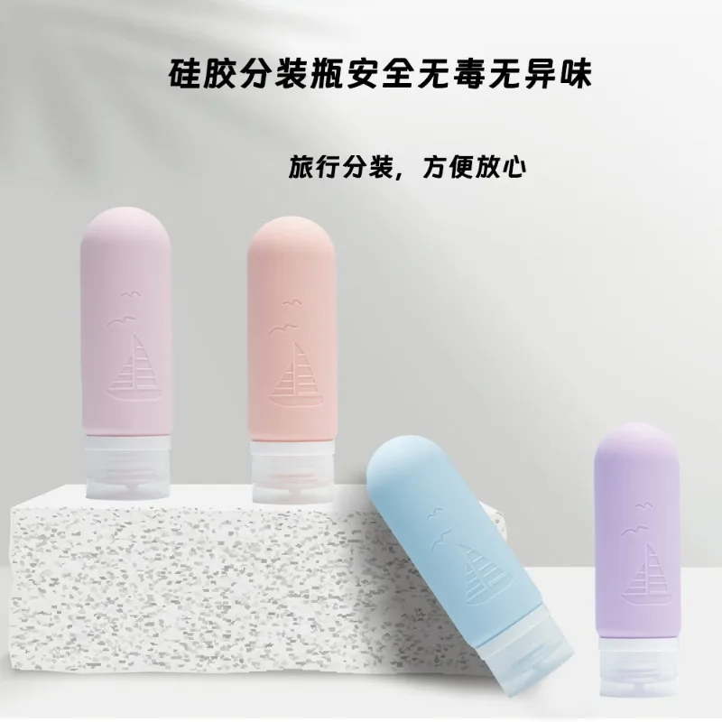 90ml siliconen fles hervulbare fles lotion douchegel shampoo samendrukbare container lege fles draagbare flessen voor op reis
