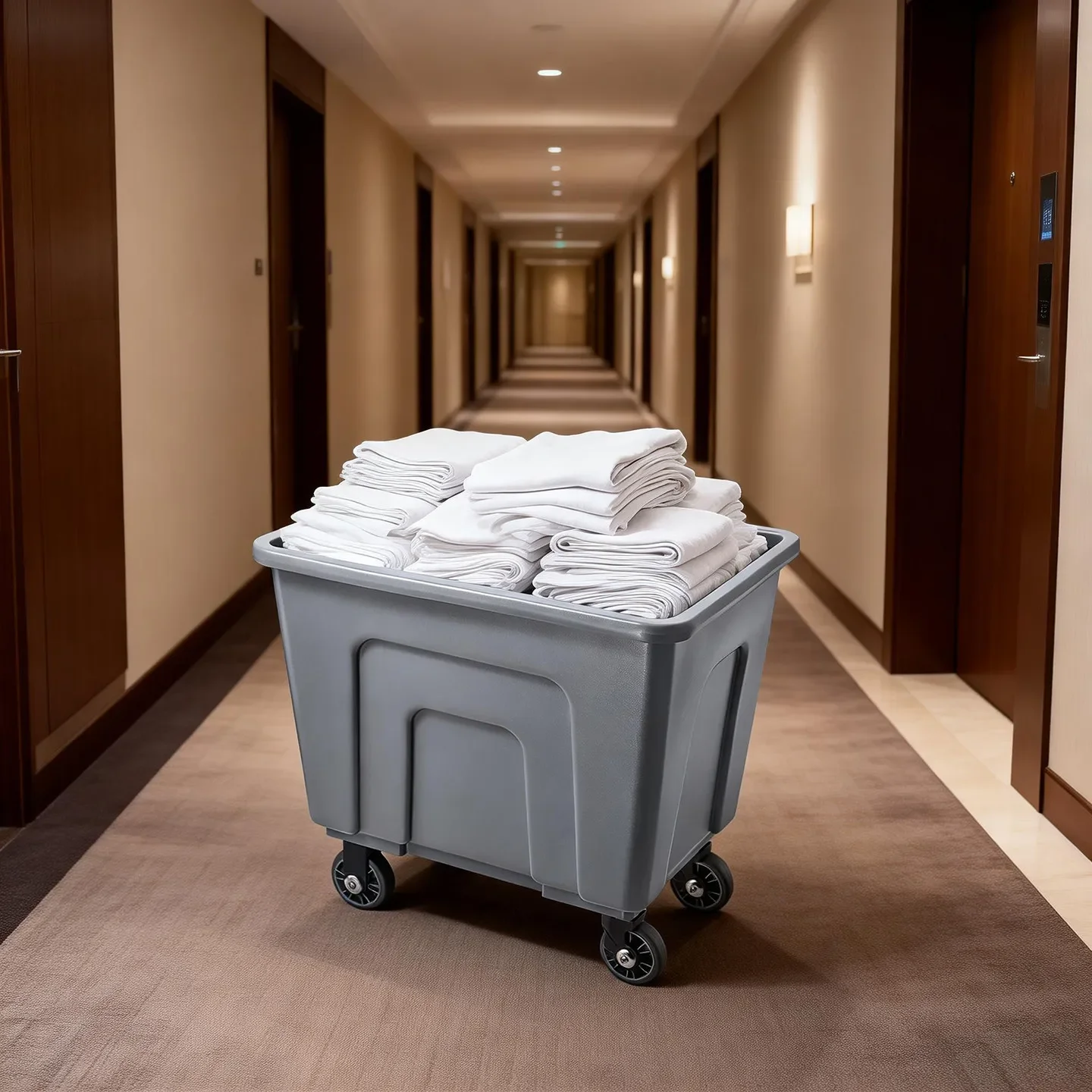 CX Hotel Linen Truck Room Plastic Linen Service Truck Dirty Linen Recycling Truck