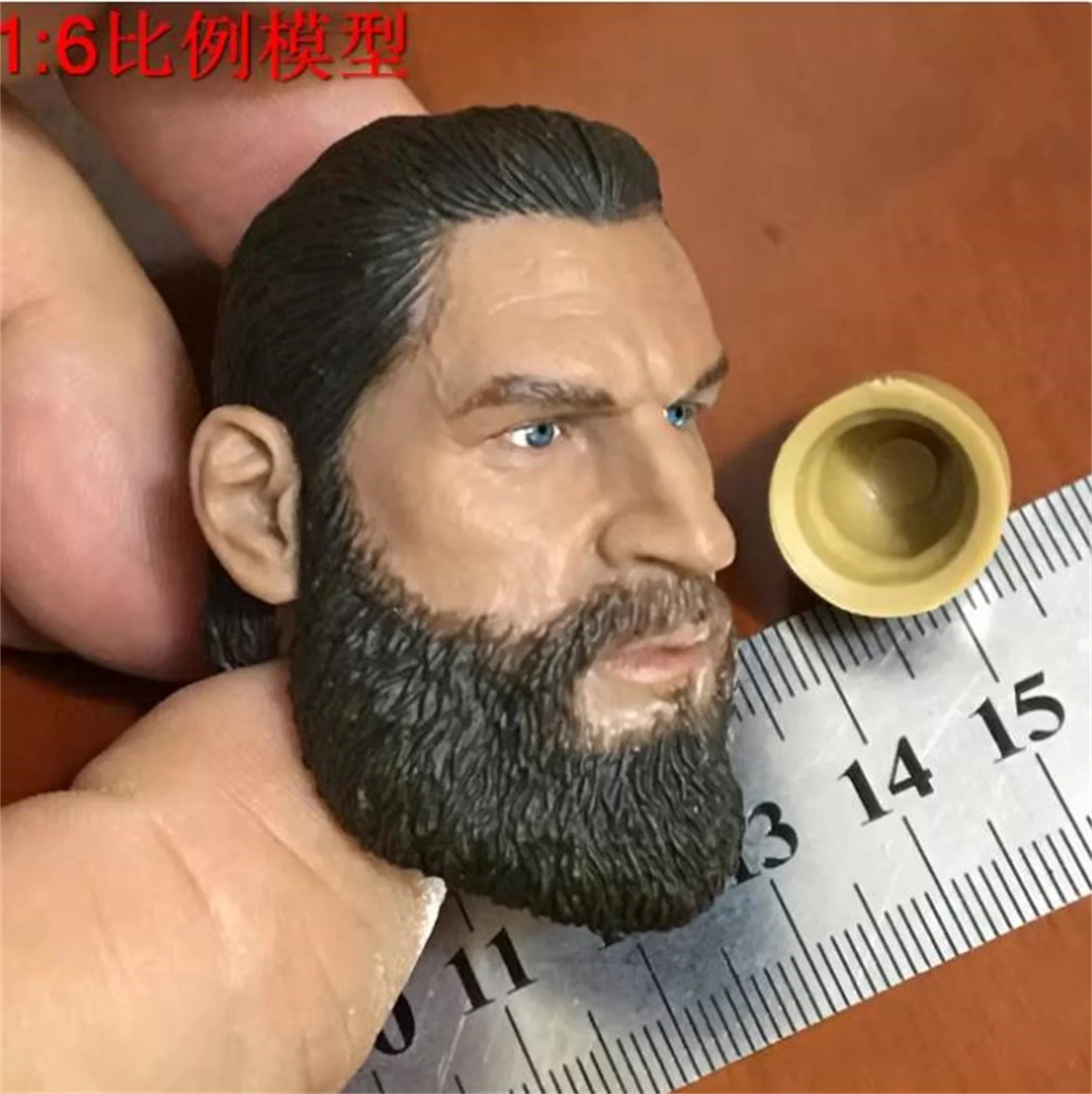 

1/6 масштаб головы скульптура бороды модель голова резьба фильм актер аниме звезда подходит 12 дюймов Ac for "фигурка на заказ
