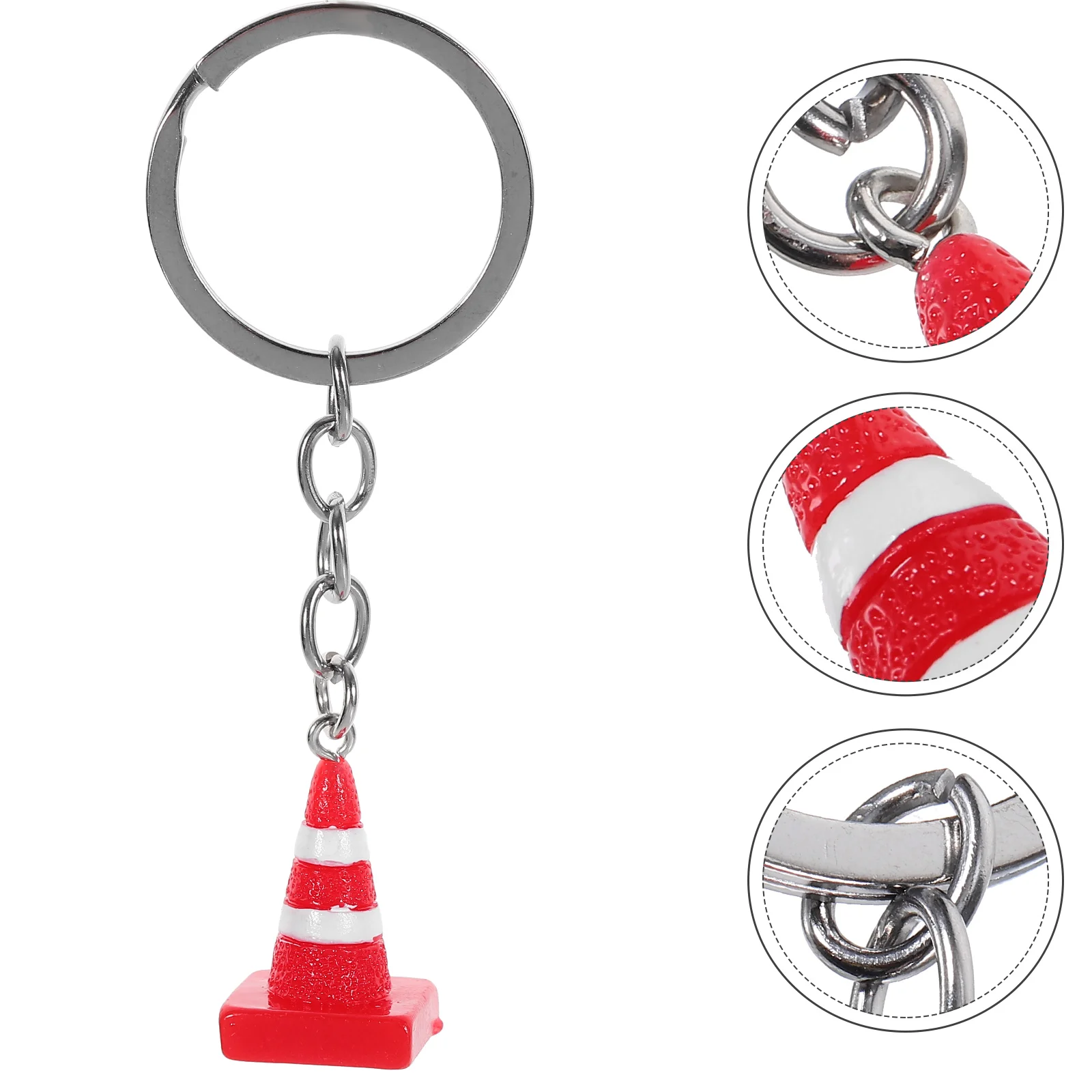 Mini Traffic Police Cone Keychain Backpack Pendant Keychains Aesthetic Ring Purse Resin Unique Miss Cones