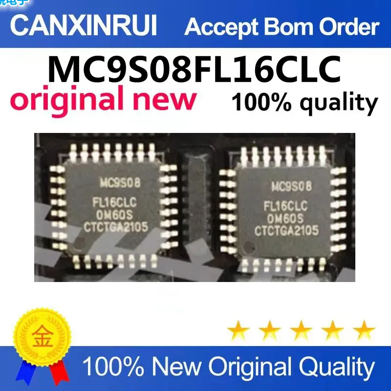 Nuevo chip IC microcontrolador original MC9S08FL16CLC MC9S08 LQFP32 en stock