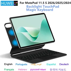 Backlight Magic Keyboard for Huawei MatePad 11.5 S 2026 2025 SLG-W10 W50 Case Matepad 11.5 S TGR-W09 11.5