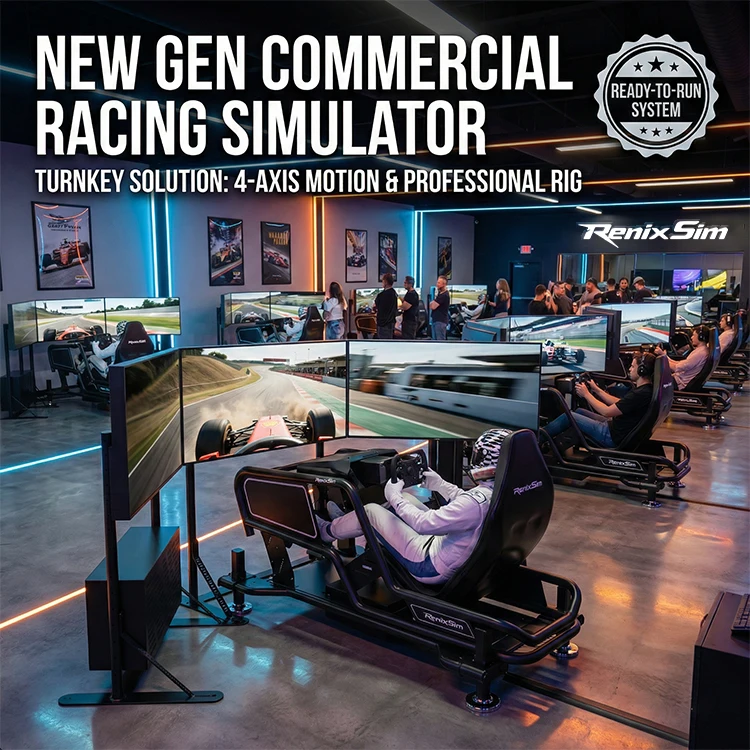 4 Axis F1 Cockpit Sim Arcade Racing Car Motion Simulator VR Driving Training Game Machine