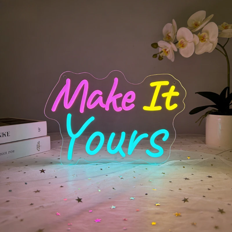 Desk Setup Inspiration - Insegna al Neon LED USB 'Make