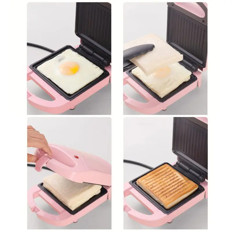 Portable Electric Dual Waffles Sandwich Maker Non Toast Breakfast Machine Dropship