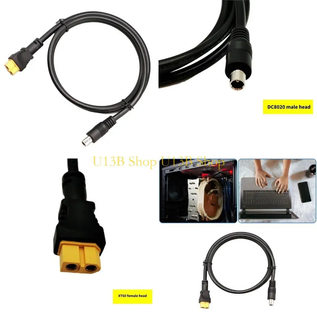 U13B DC8020 Male to XT60 Female Connection Cable for Solar Energy Devices