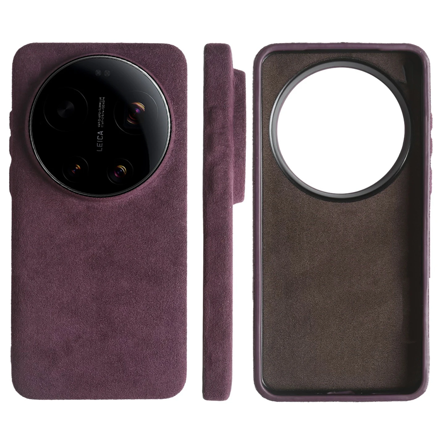 Etui magnetyczne z prawdziwej Alcantary do Xiaomi 17 Ultra LEITZPHONE z MagSafe, skórzane etui ochronne z pełnym pokryciem. — zdjęcie produktu 6