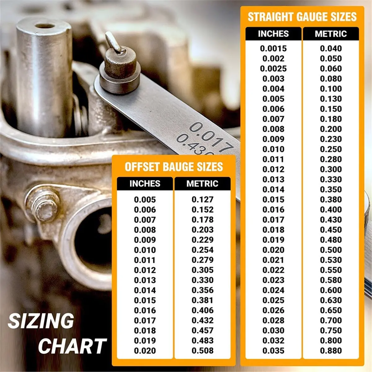 【Measuring】 32 & 16 Blade Feeler Gauges Set for Valves, Tool, Straight & Angled Thickness Measuring Tool