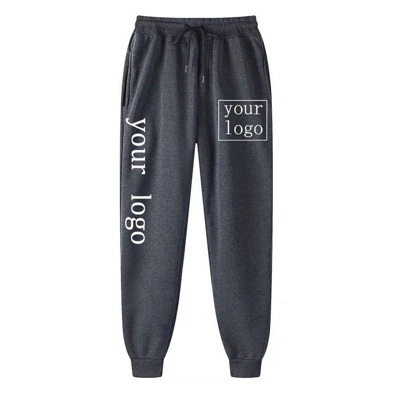 Nieuwe Custom Uw Eigen Logo Broek Mannen Vrouwen Mode Sportbroek Gepersonaliseerde DIY Jogging Lange Broek Harajuku Casual Joggingbroek