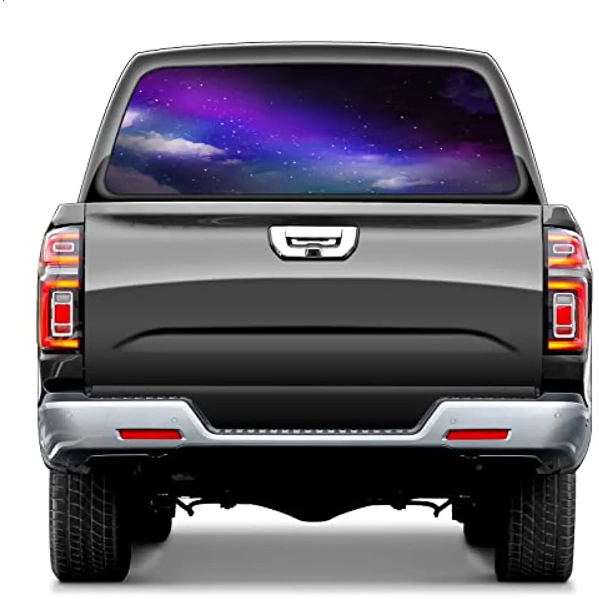 

Truck Rear Window Decal Wrap Space Galaxy Pickup Trucks Back Window Sticker Graphics Decor Vinyl Window Film Fit Most Pickup Tru