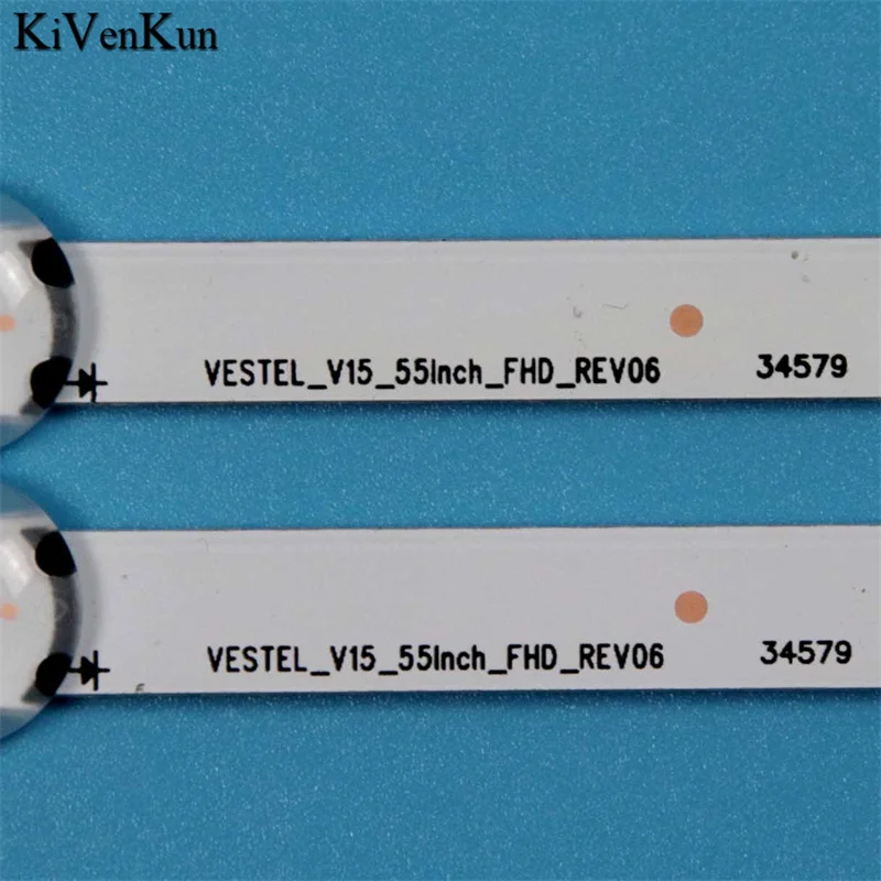 TVs Lamps LED Backlight Strips For FINLUX 55FX610F 55FX620F Hitachi 55HB16T72UA  Bars Matrix VESTEL_V15_55inch_FHD_REV06 Planks