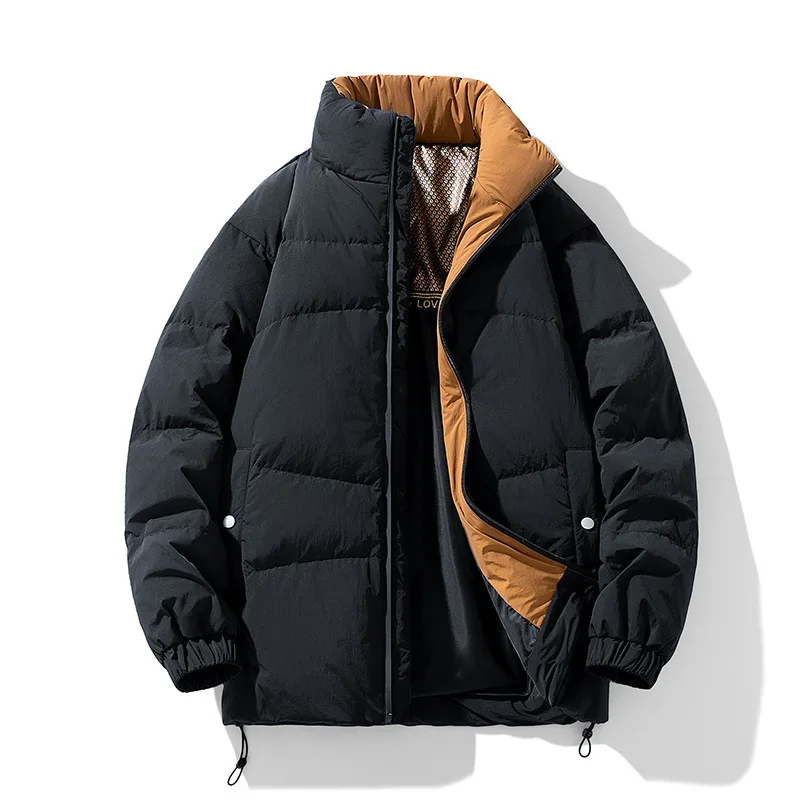 Men's Plus-Size Winter New Style Casual Puffer Jacket - Thickened Warm Fashion Sports White Duck Down Coat