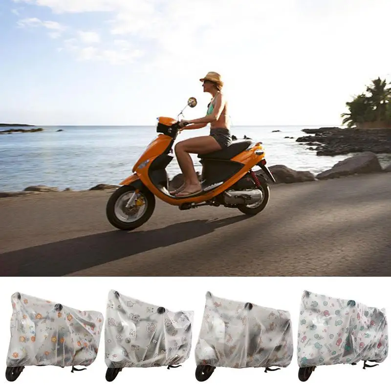 Bike Rain Cover All Weather Motorbike Outdoor Indoor Sun Protection Covers Bike Waterproof Shelter Scooter Rain Protector