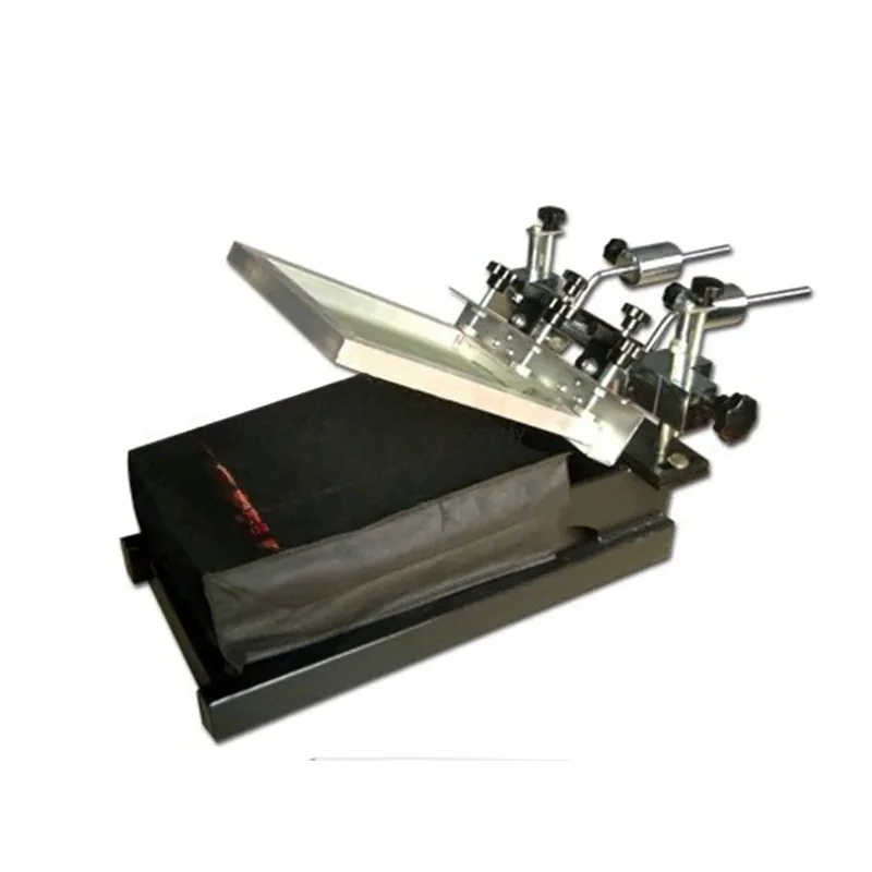 MK103 1 Color 3 Station Micro-adjustable Screen Printing Machine Manual Textiles Printer