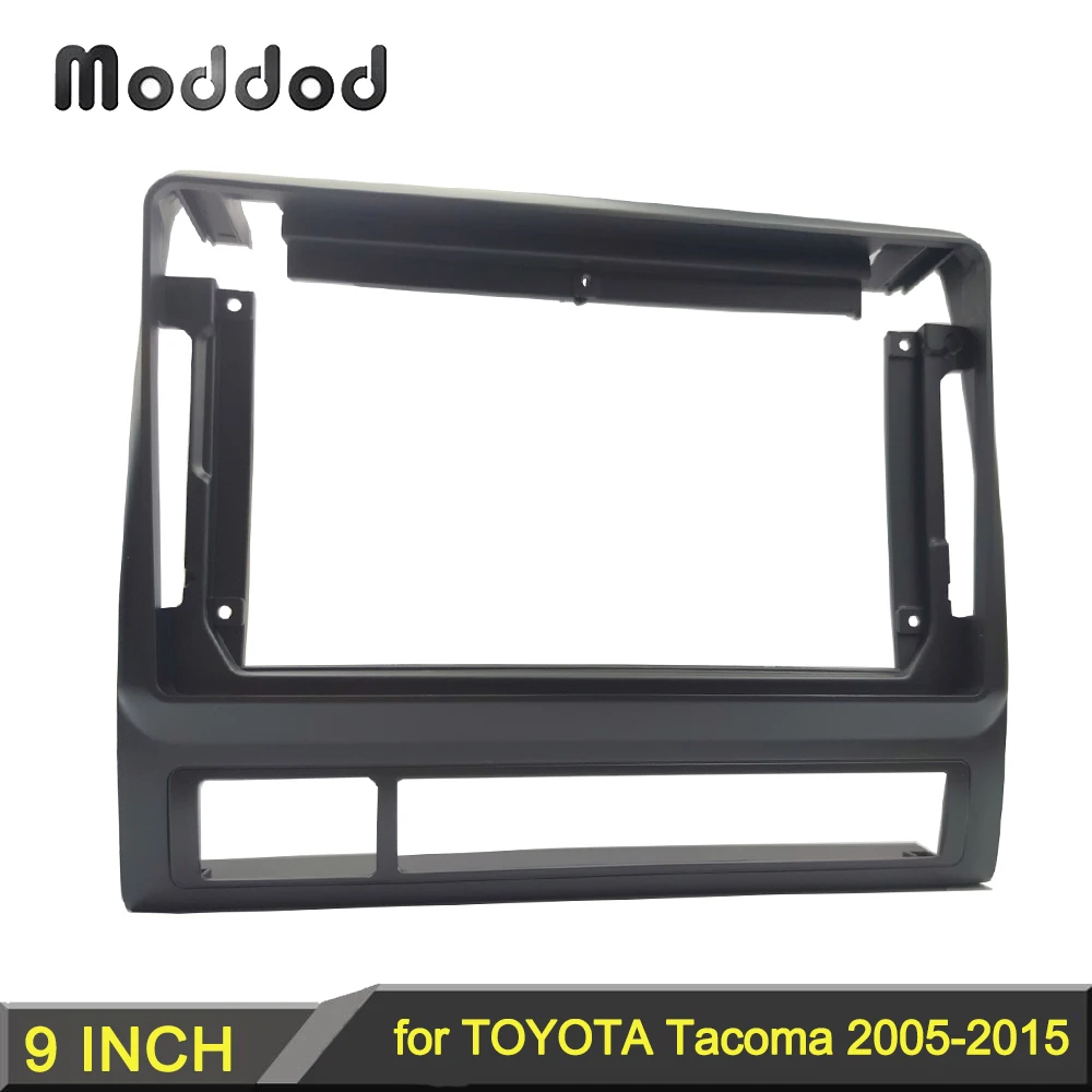 

Double 2 Din Radio Frame for TOYOTA Tacoma 2005-2015 9 INCH Faceplates Dashboard Installation Surround Trim Kit Stereo Panel