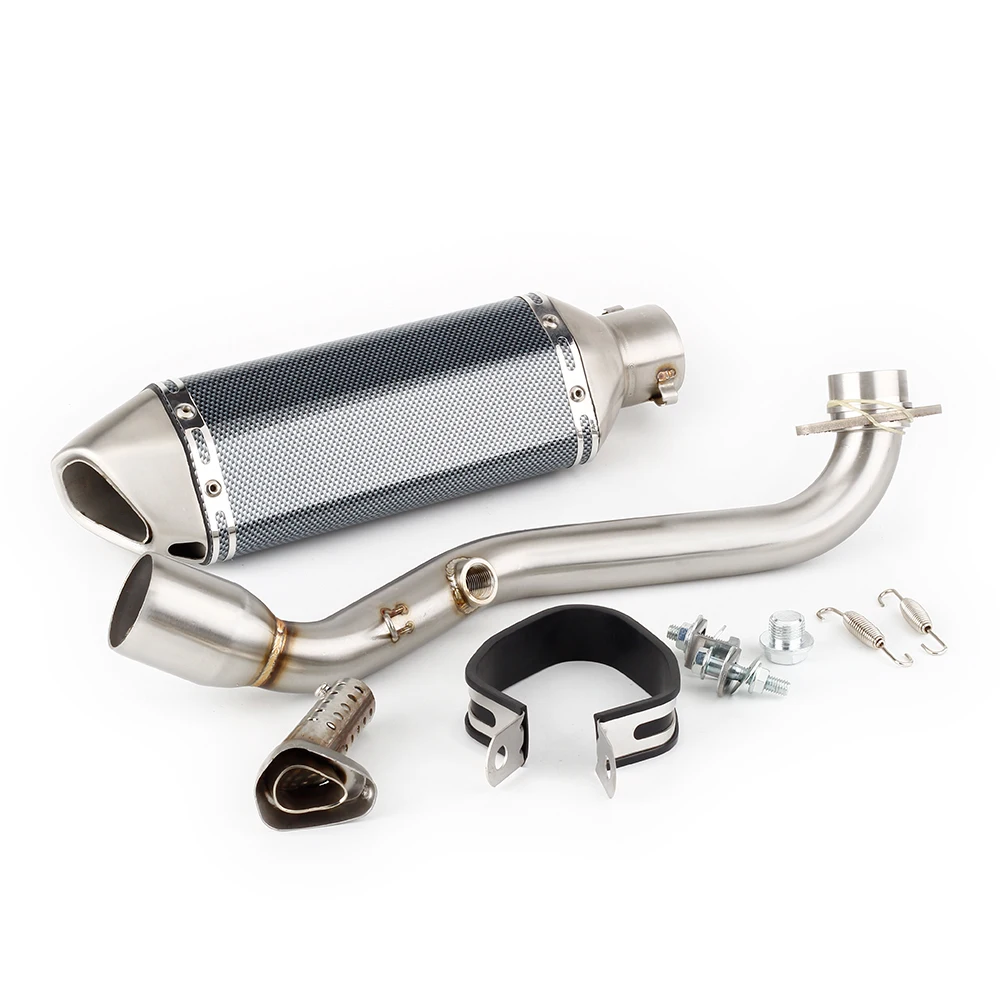 AN 400 Escape Motorcycle Exhaust Muffler With Header Link Pipe Slip-on For Suzuki Burgman 400 2006-2016 Skywave 400 06-16 AN400