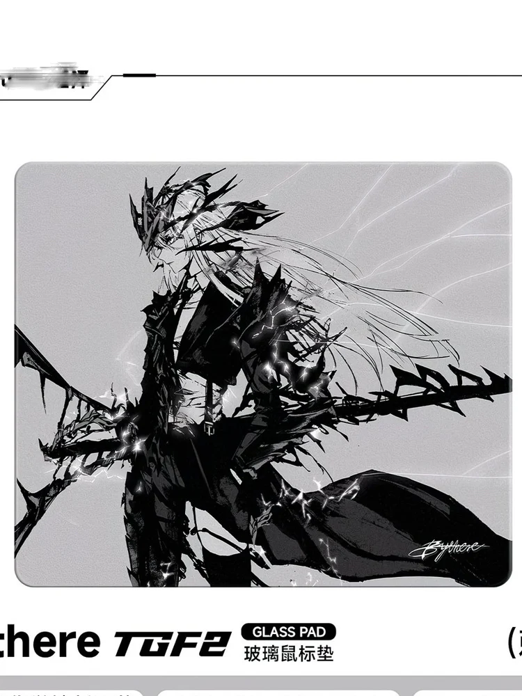 Micro-etching FPS Specialized Glass Gaming Mouse Pad Smooth Frosted Tempered Hard Desk Mat Office Study Customizable Accessories
