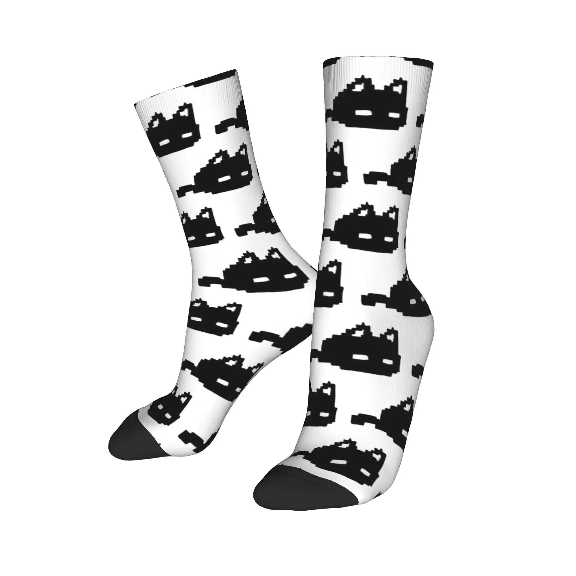 Mode Herren Socken Crazy Omori Katze Socke Polyester Basil Aubrey Anime Spiel Skateboard Damen Socken Frühling Sommer Herbst Winter,