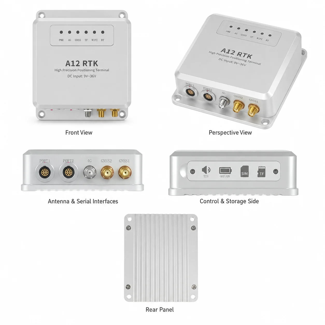 A12 RTK GNSS Receiver System IP674G/Bluetooth/WiFi For Accurate Construction Vehicle Tracking Fleet Management