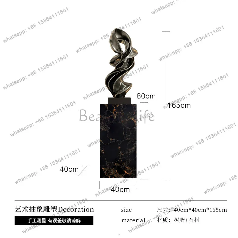 PG Modern Abstract Sculpture Ornament Crafts Villa Stairs Hotel Living Room TV Cabinet Floor Art Decoration