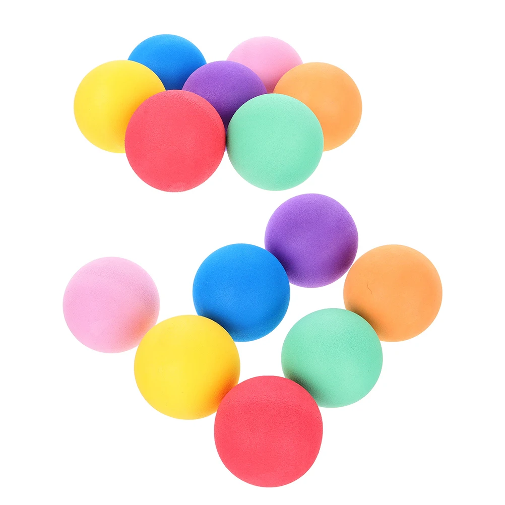 12Pcs Soft Sponge Balls for Kids High Elasticity Indoor Outdoor Play for Toddlers Playhouses Bulk Sponge Balls