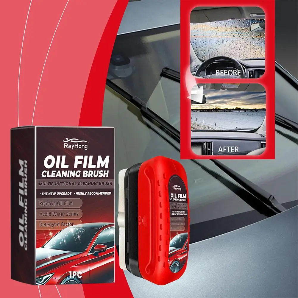 120ml Car Glass Cleaner Automotive Glass Sponge Cleaning Car Polishing Film Maintenance Agent Oil Glass Windshield Cleaner M0L0