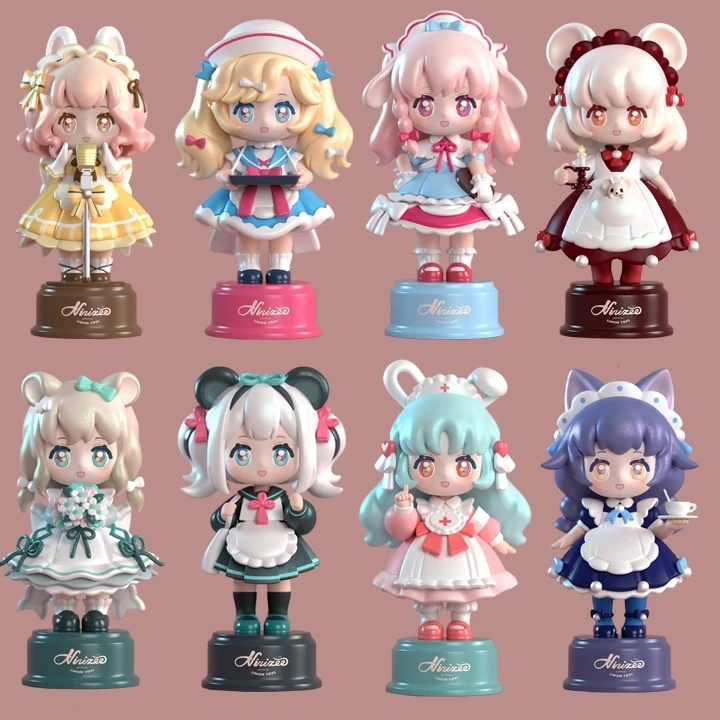 

Original Ninizee Delicious Company Celebration Series Blind Box Kawaii Anime Action Figure Collection Designer Doll Trendy Toy