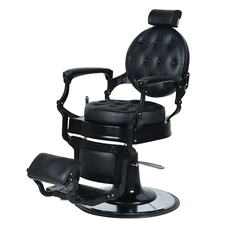 Silla giratoria negra de alta resistencia, sillas de peluquería, peluquero profesional, champú, peluquería, salón de belleza, lavado, tocador para hombre