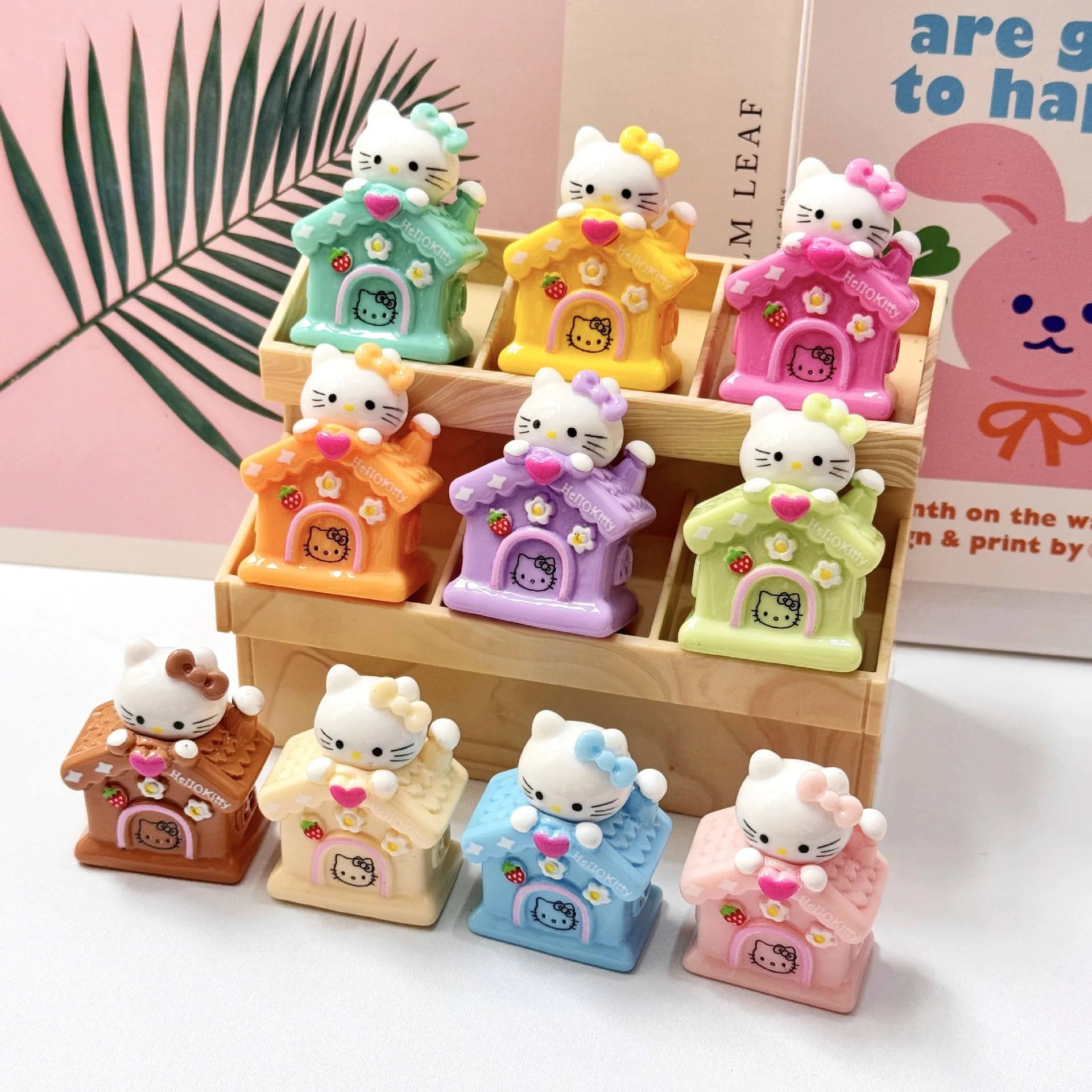 헬로 키티 장식품 DIY 인형 탁상 장식품 레진 액세서리