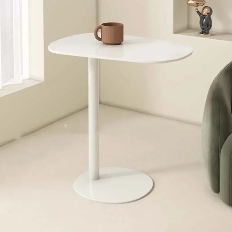 

Chinese Iron Coffee Tables Design Aesthetic Balcony White Side Table Small Modern Italian Luxury Couchtisch Salon Furniture