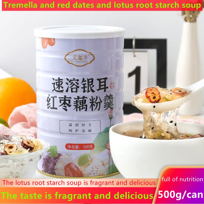 Quick Thick Tremella, Red Date and Lotus Root Powder Soup 500g/can Teapot